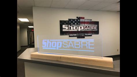 ShopSabre CNC PRO Series Acrylic LED Sign Project